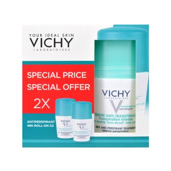 Vichy Intensive 48H набор шариковых дезодорантов-антиперспирантов для женщин N2 50 мл