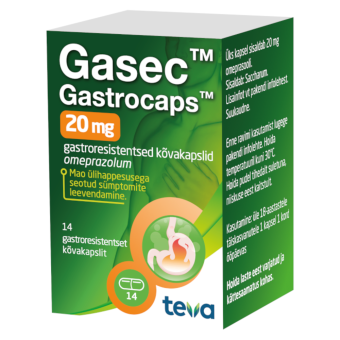 Gasec Gastrocaps gastroresist. kõvakaps. 20MG N14