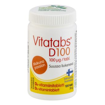 Vitatabs D3 100 MCG (4000IU) imemistablett Passion N120