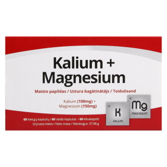 Daily Pharma kaalium+magneesium kapslid N60