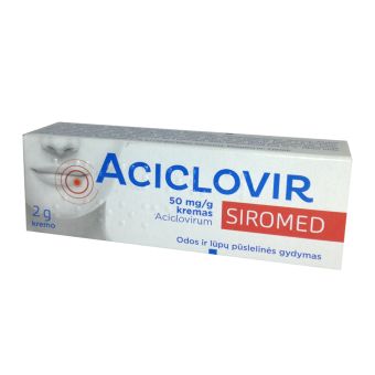 Aciclovir Siromed kreem 50MG/G N1 2 г
