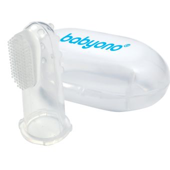BabyOno силиконовая зубная щетка для новорожденных N1