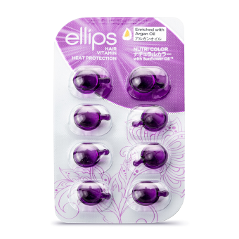 ELLIPS Nutri Color витамины для наружнего применения для окрашенных волос N8
