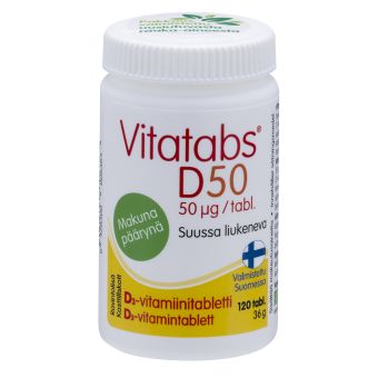 Vitatabs D3 50 MCG (2000IU) imemistablett Pirn  N120