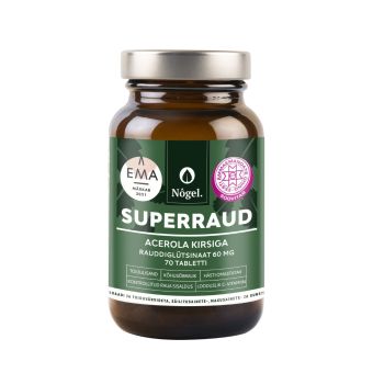 Nõgel Superraud acerola kirsiga 60 mg N70