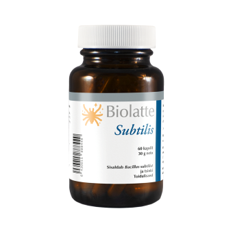 BioLatte Subtilis kapslid N60