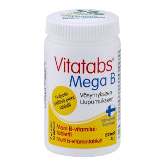 Vitatabs Mega B Tabletid N150