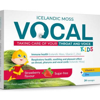 Vocal Kids maasikamaitselised imemistabletid N24