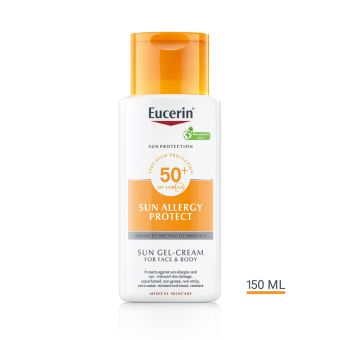 Eucerin SPF50 крем-гель от аллергии на солнце 150 мл