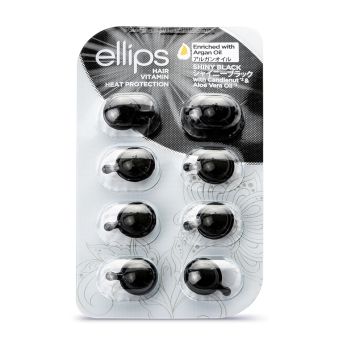 ELLIPS Shiny Black витамины для наружнего применения для темных волос N8