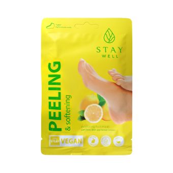 Stay Well Peeling & Softening sidruniga kooriv ja pehmendav jalamask N1