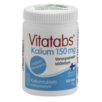 Vitatabs Kalium kaalium tbl 150mg N120