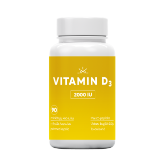 Vitamiin D3 2000IU kapslid N90