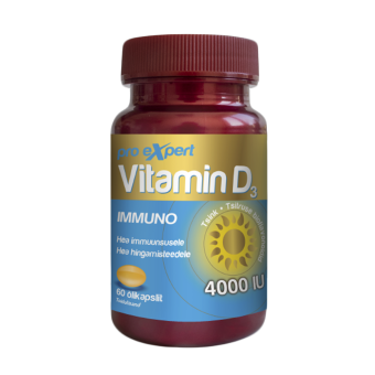 Pro Expert Vitamin D3 Immuno 4000IU õlikapslid N60