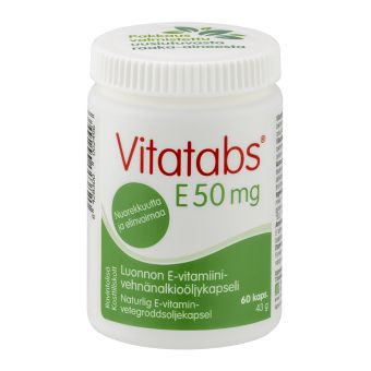 Vitatabs E 50mg E-vitamiini kapslid N60