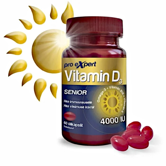 Pro Expert Vitamiin D 4000iu Senior õlikapslid N60