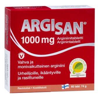 Argisan L-arginiini tabletid 1000mg N60 (Argimax)