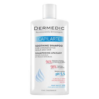 Dermedic Capilarte успокаивающий шампунь для чувствительной и раздраженной кожи головы 300 мл