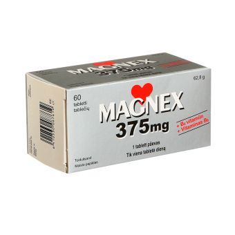 Magnex 375MG+B6 tabletid N60