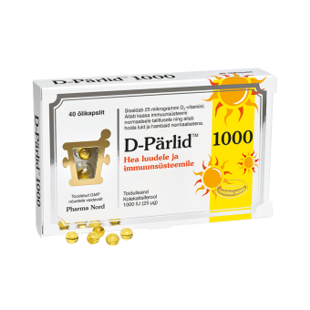 Pharma Nord D-Pärlid 1000 25MCG N40
