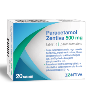 Paracetamol zentiva tbl 500mg N20