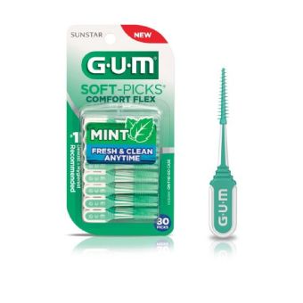 Sunstar Gum Soft Picks Comfort Flex Medium Mint hambatikud N40