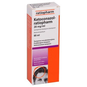 KETOCONAZOL-RATIOPHARM ŠAMPOON 20MG/ML 60 ml