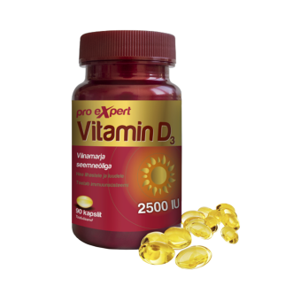 Pro Expert Vitamiin-D3 2500IU õlikapslid N90
