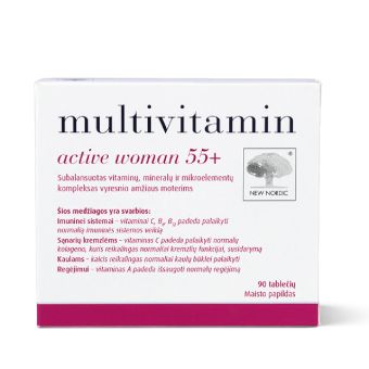 New Nordic Multivitamin active woman 55+ N90