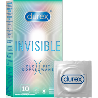 Durex Kondoomid Invisible Close Fit N10