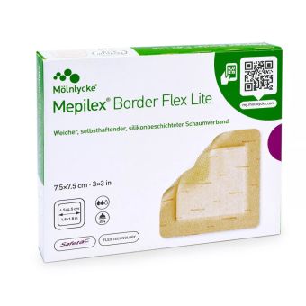 Mepilex Border Flex Lite sil.plaaster 7,5x7,5cm ster N5