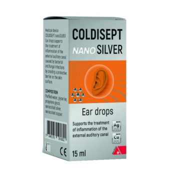 Coldisept nanosilver kõrvatilgad 15 ml