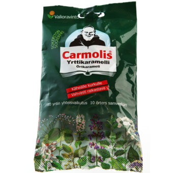 Carmolis карамельные леденцы от кашля без сахара 72 г