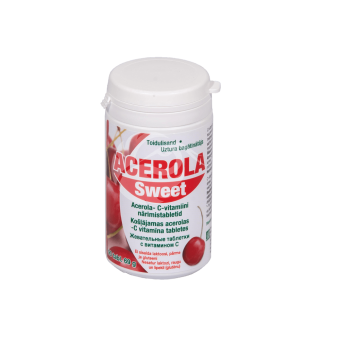 Acerola Sweet looduslik C-vitamiin tabletid 75mg N90