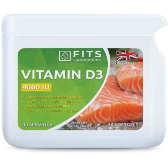 FITS D3-Vitamiin 100 mcg (4000IU) N30