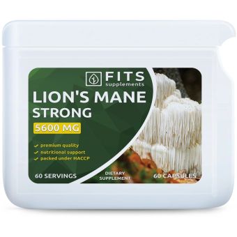 FITS Lõvilakk seen (Lion's Mane) Strong 5600mg N60