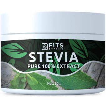 FITS Stevia 100% puhas ekstrakti pulber 50 g