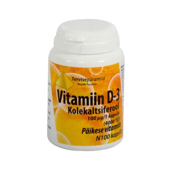 Tervisepüramiid D3-vitamiin kapslid 100 MCG N100