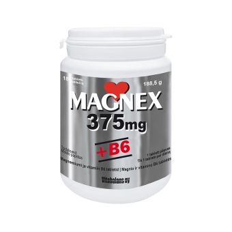 Magnex + Vitamiin B6 tbl 375+2,2mg N180