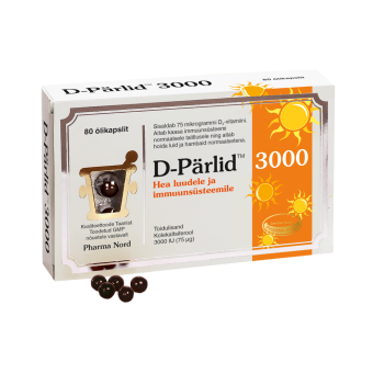 Pharma Nord D-Pärlid 3000 75MCG N80