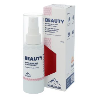 Nordaid Beauty Sprei Biotiin, Seleen, C-vitamiin 30 ml