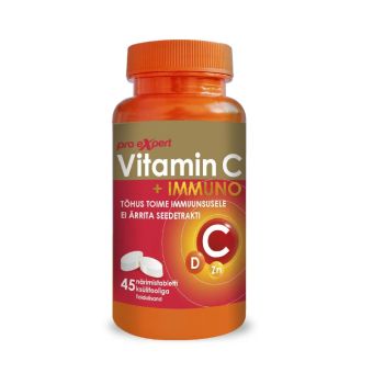 Pro Expert Vitamiin C + Immuno närimistbl N45